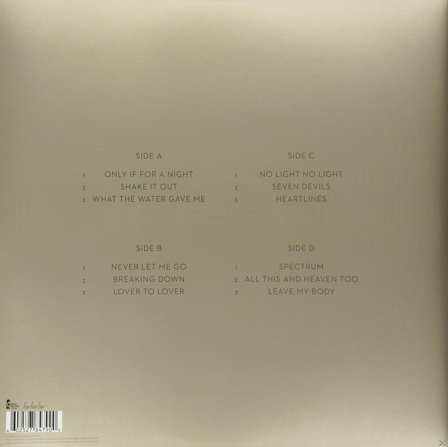 Album borító számlistával, A, B és C oldallal. Fehér háttér fekete szöveggel. A D oldal is látható.