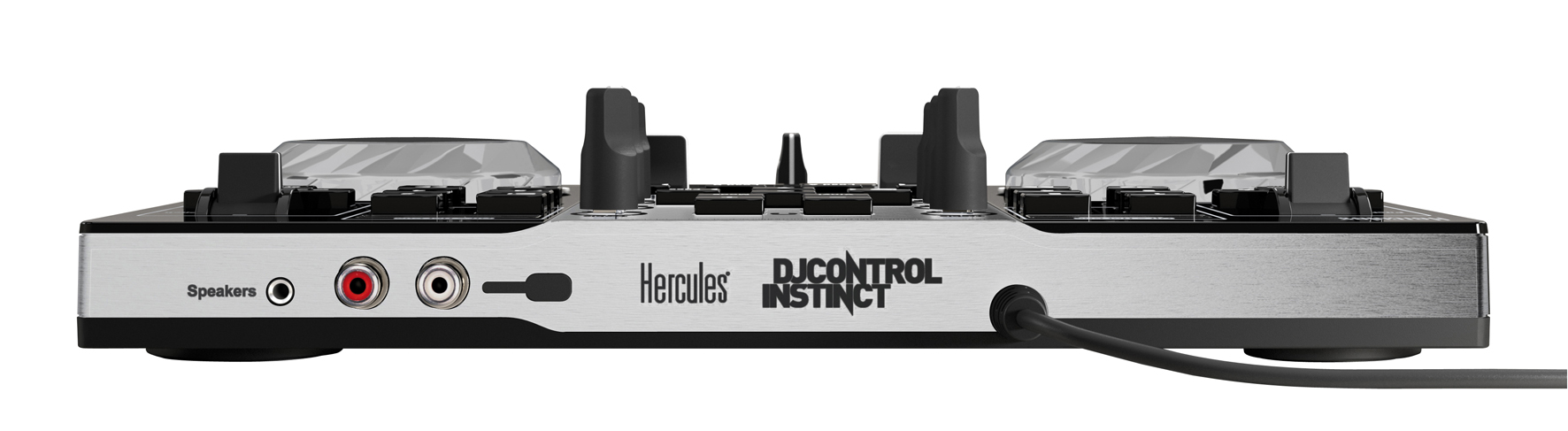 HERCULES DJ Control Instinct S Series DJ Controller, Schwarz/Silber