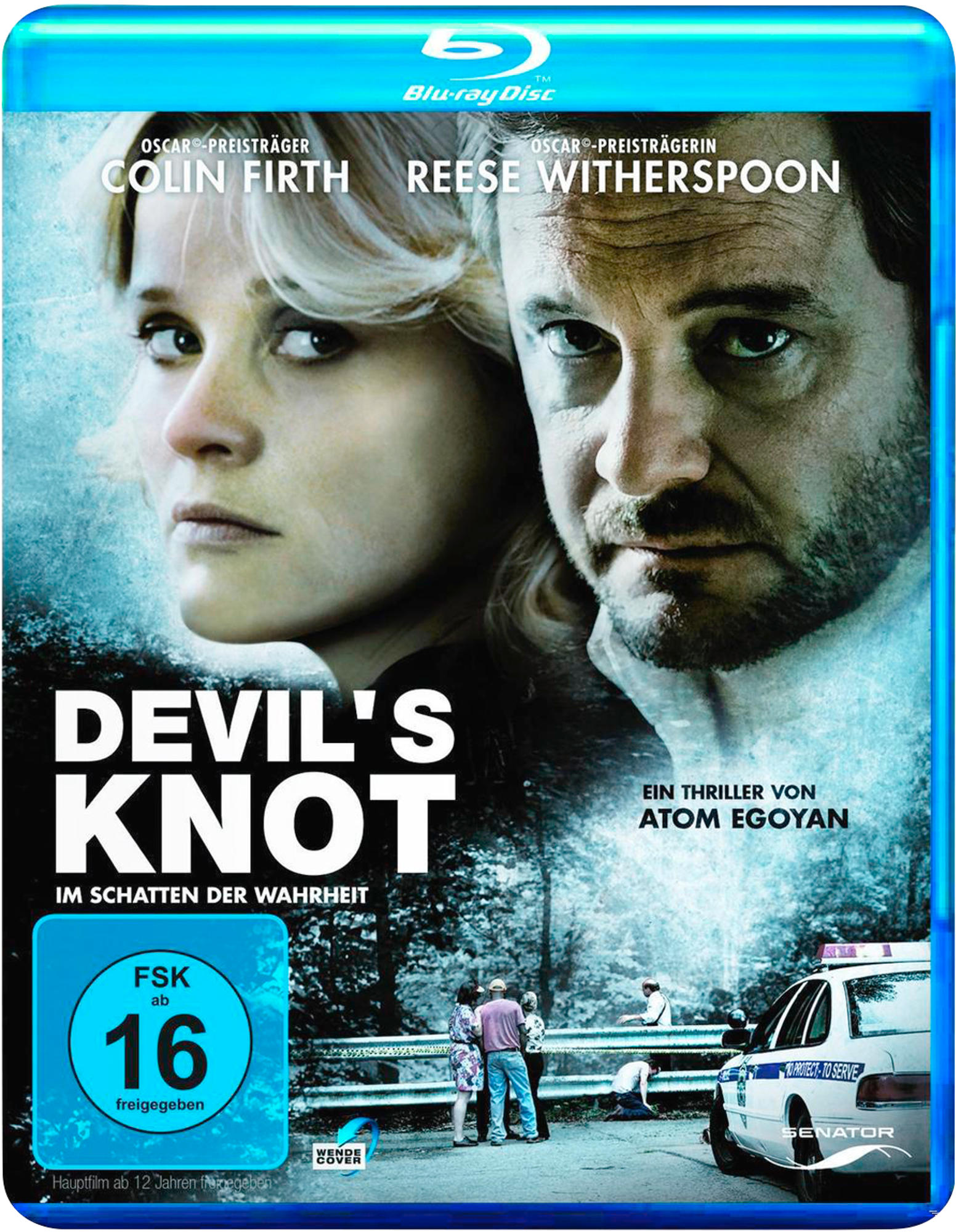 DVD-Cover mit Colin Firth und Reese Witherspoon. Der Titel lautet 'Devil's Knot'.