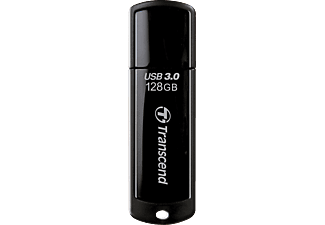 TRANSCEND JETFLASH 700 128GB USB3 BLACK - USB-Stick  (128 GB, Schwarz)