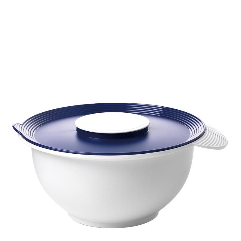 EMSA 2154251200 Superline Rührtopf mit Deckel Weiß/Blau