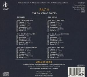 Viola De Hoog - Die sechs Cellosuiten  - (CD)