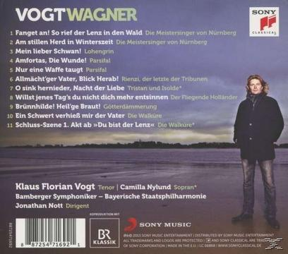 CD-borító Vogt-ról és Wagner-ről szóló szöveggel. Egy férfi áll a tengerparton.