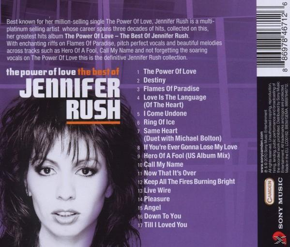 Album borító: Jennifer Rush szöveggel a 'The Best of Jennifer Rush' albumról.