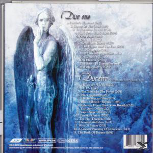 Rückseite eines Albumcovers mit einem Engel und einer Titelliste. Der Titel auf dem Cover lautet 'Dive one'.