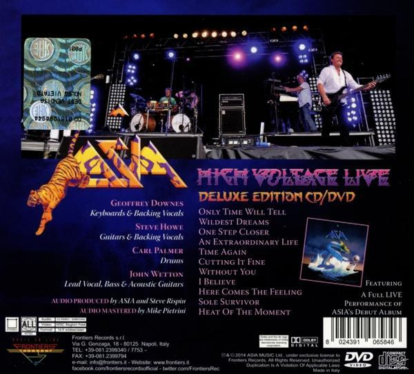 Asia - High Voltage DVD + (CD - Video) (Digipak)