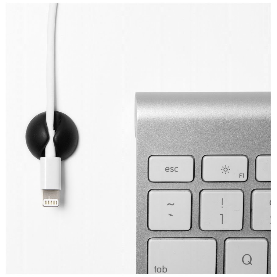 BLUELOUNGE CableDrop Mini, noir - Gestion des câbles (Noir)