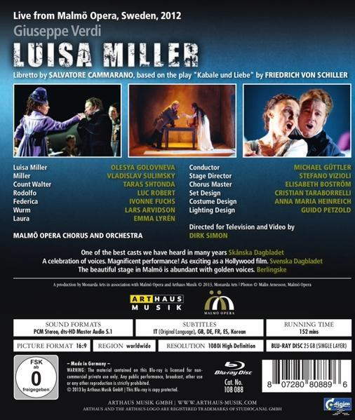 Golovneva/Robert, Güttler/Golovneva/Sulimsky - Luisa Miller  - (Blu-ray)