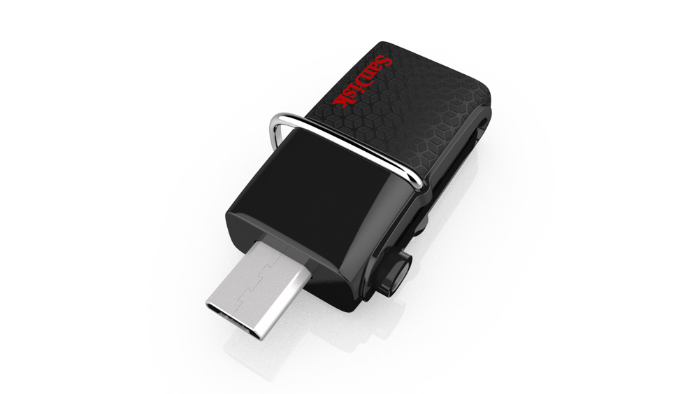 SANDISK Ultra® Dual Micro-USB + USB Stick, 32 GB, Schwarz