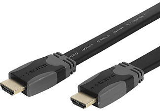 VIVANCO HDHD/15-14-N Nappe Yüksek Hızlı Altın Uçlu Ethernet HDMI Kablosu Siyah