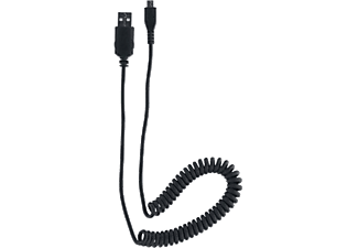 CELLULARLINE Micro USB Spiral Kablo Siyah