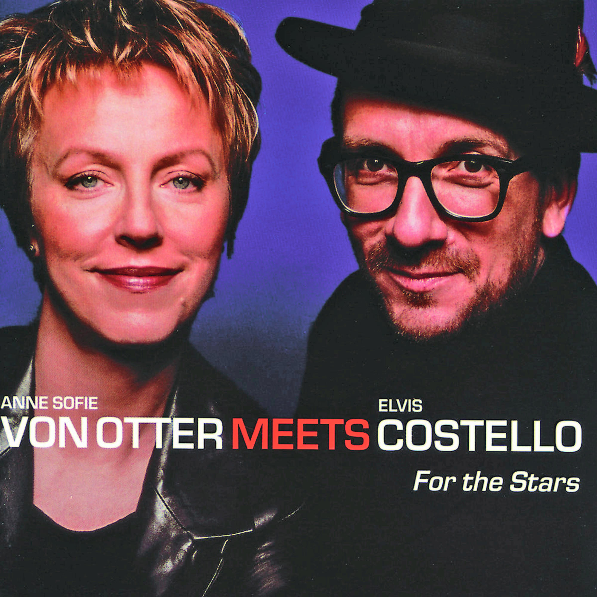 CD borító egy nővel és egy férfival, 'Von Otter Meets Costello' szöveggel.