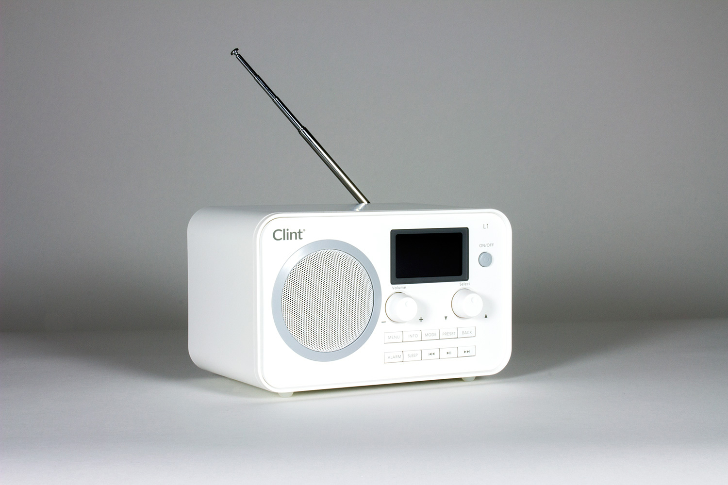 Radio, Weiß CLINT L1 Radio, DAB+, Digital DAB,