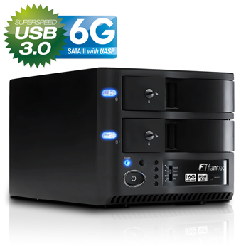 FANTEC 1685 MR-35DU3-6G Festplattengehäuse 3,5 Zoll Schwarz}