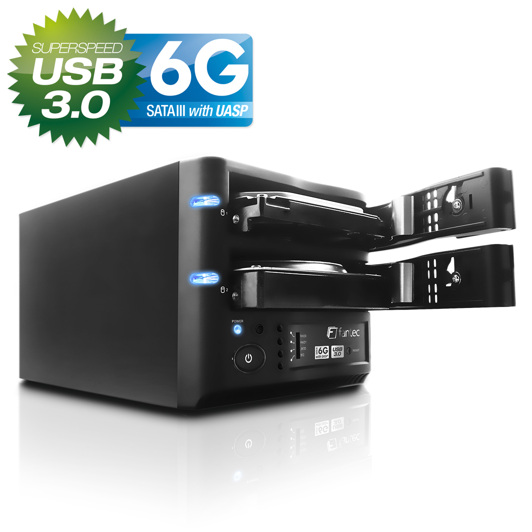 FANTEC 1685 MR-35DU3-6G Festplattengehäuse 3,5 Zoll Schwarz}