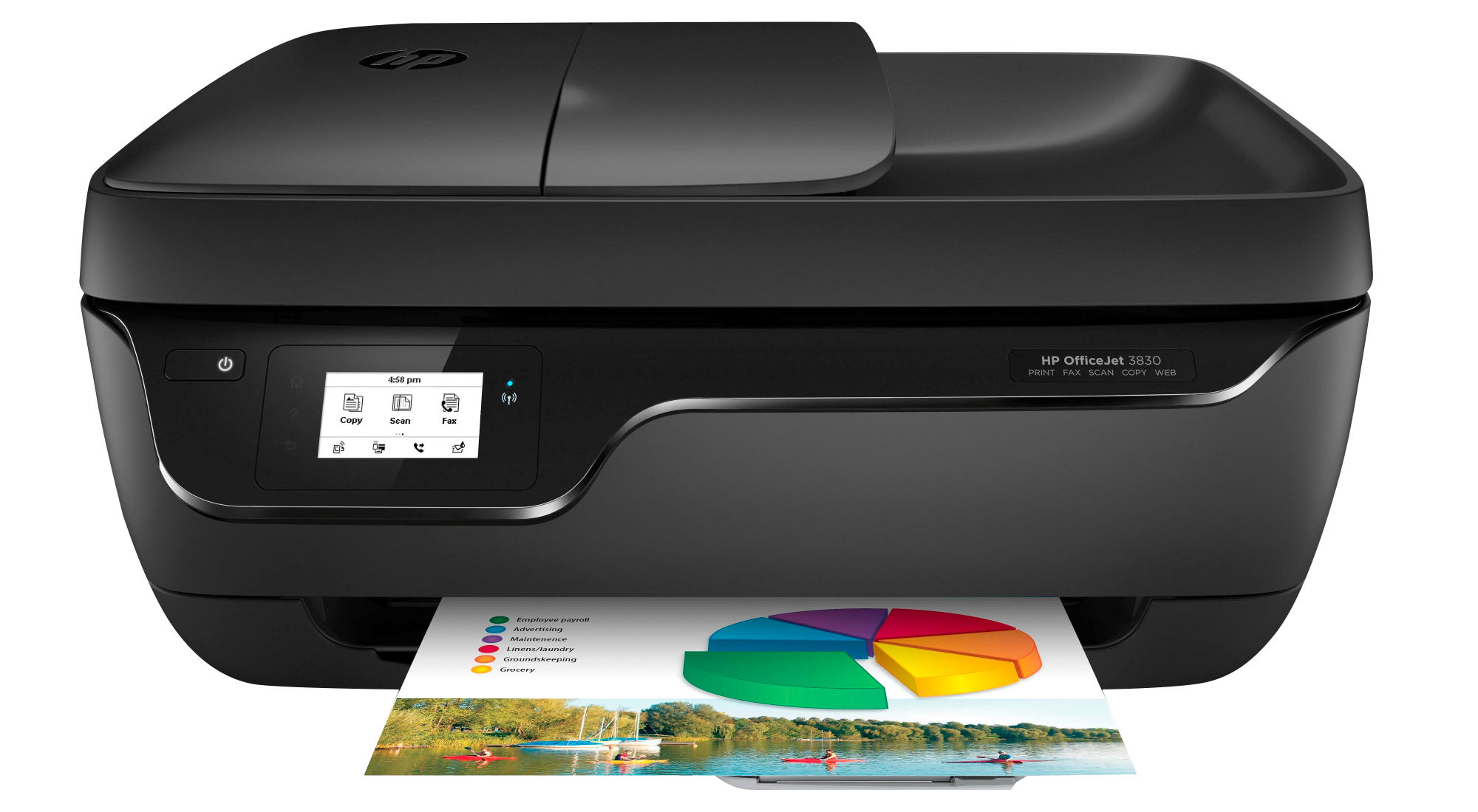 Impresora Multifunción - HP OfficeJet 3830, WiFi, impresión móvil