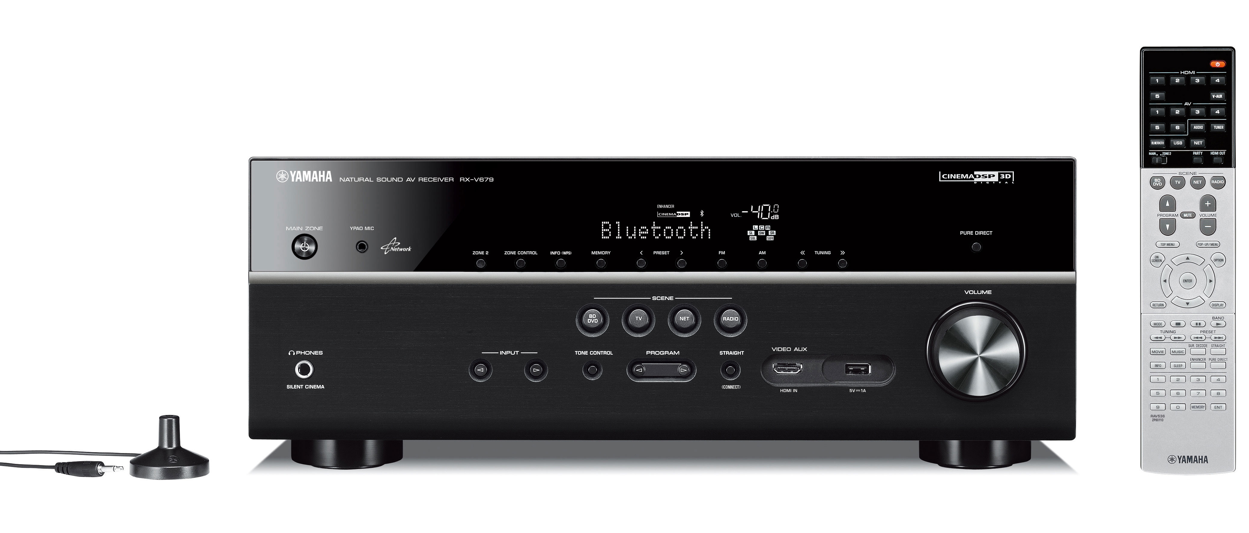 YAMAHA RX-V679 AV-Receiver (7.2 Kanäle, 150 Watt pro Kanal, Schwarz)