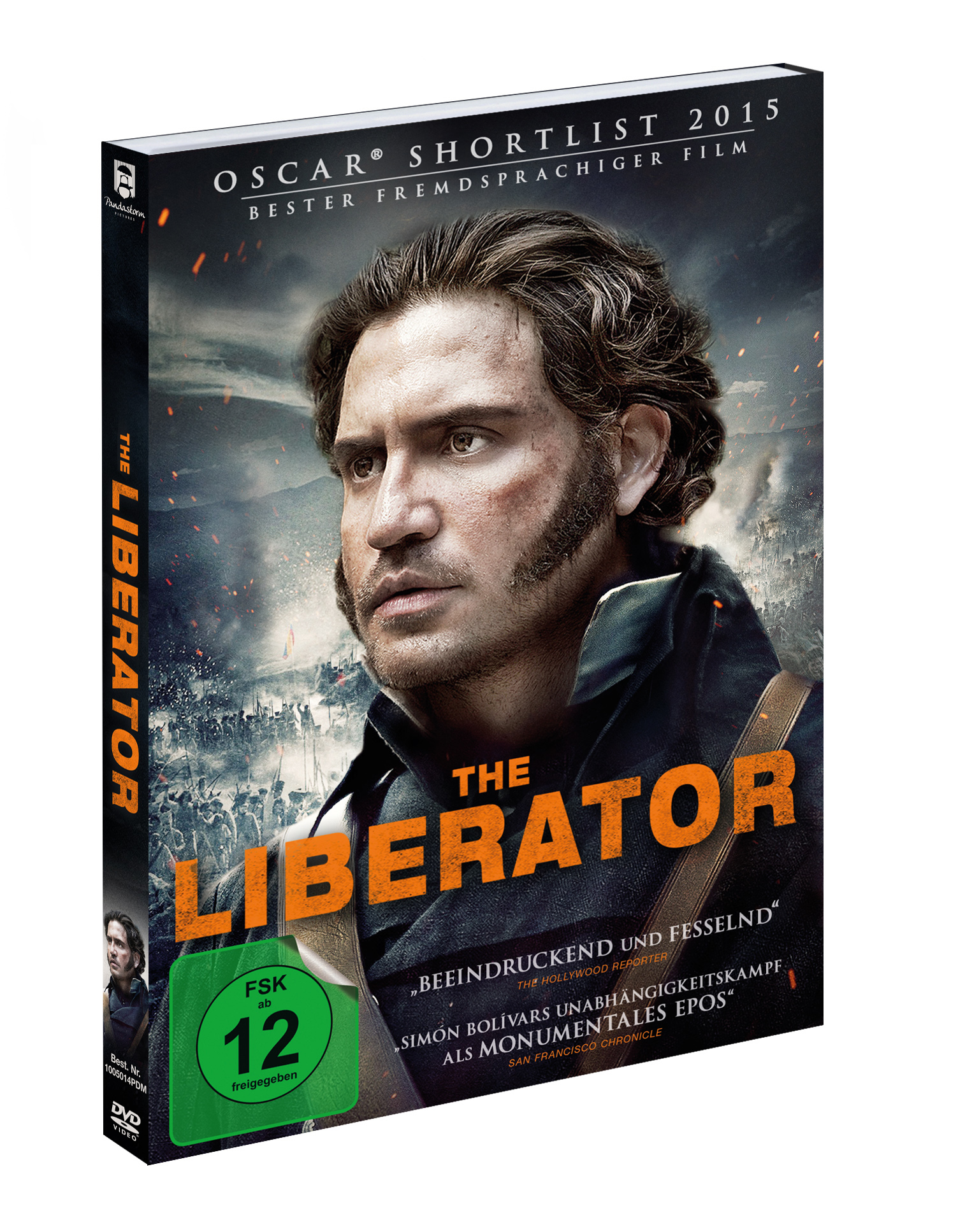 DVD-Cover für 'The Liberator'. Zeigt einen Mann in Militäruniform.
