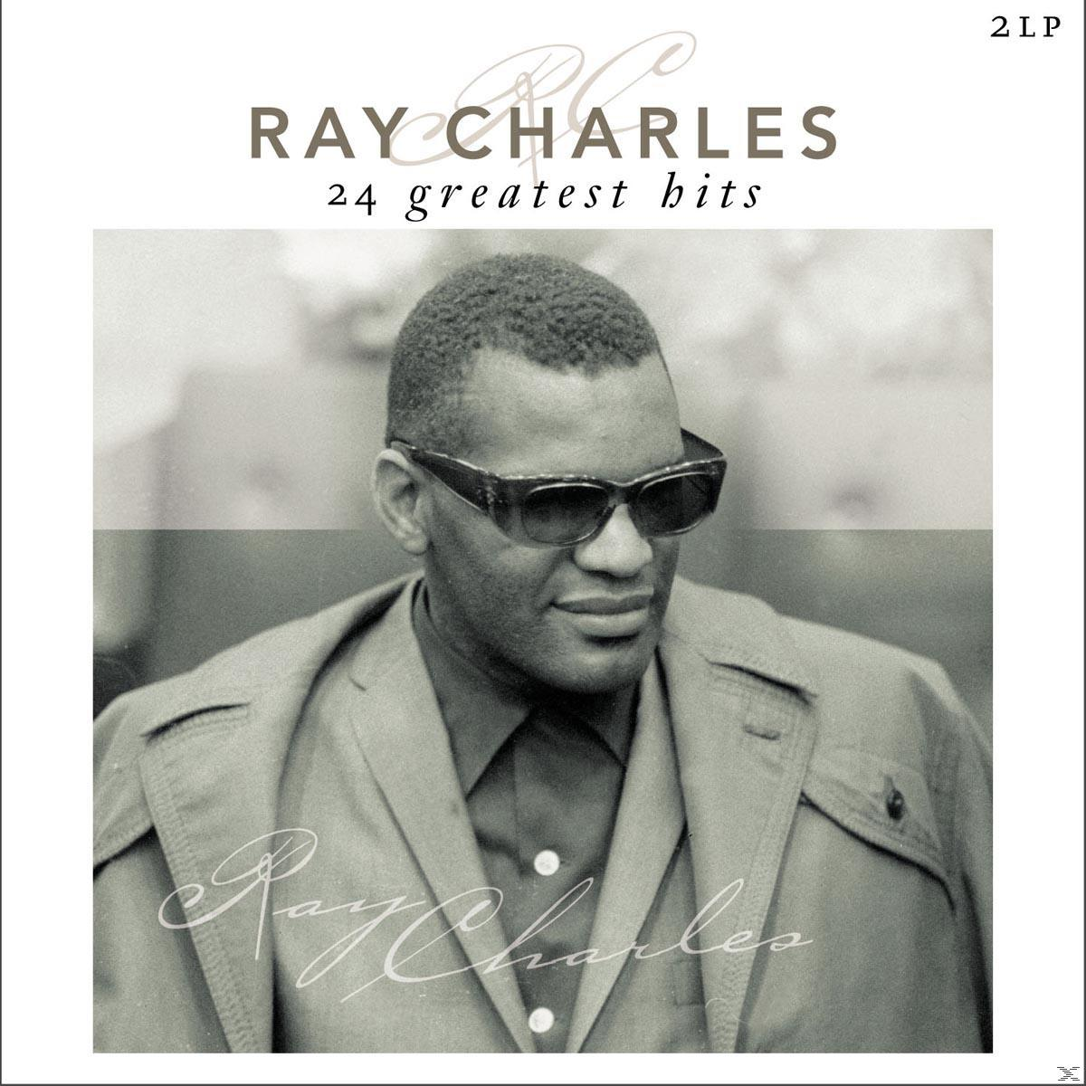 Ray Charles album borítója. Fekete-fehér kép Ray Charles-ról kabátban és napszemüvegben.
