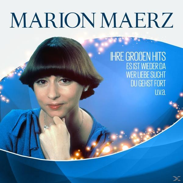 Albumcover von Marion Maerz. Eine Frau mit Kurzhaarschnitt in einem blauen Oberteil.