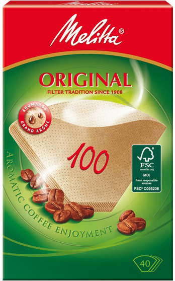 MELITTA FILTERS 100/40 BROWN 