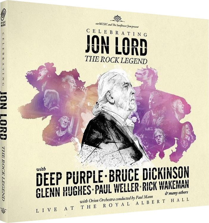 CD-Cover: Jon Lord feiert. Mit Deep Purple, Bruce Dickinson und anderen. Live in der Royal Albert Hall.
