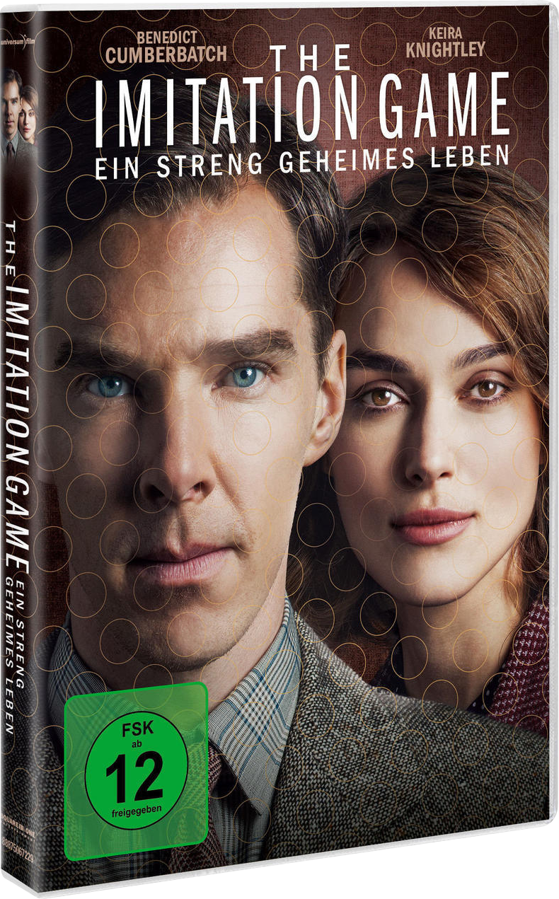 Filmposter für 'The Imitation Game' mit Benedict Cumberbatch und Keira Knightley.