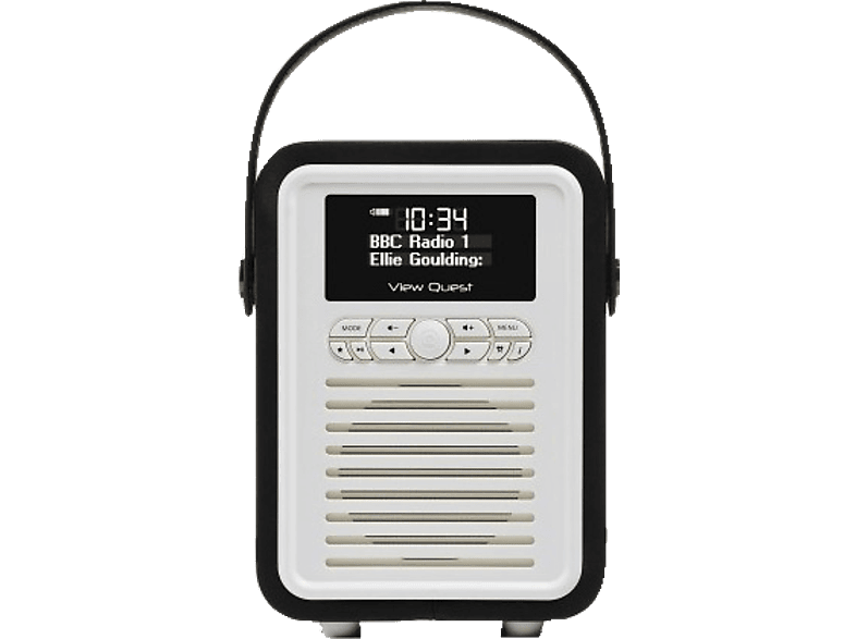 VIEW QUEST Draagbare radio DAB+ FM Retro Mini Black (VQ-MINI-BK)