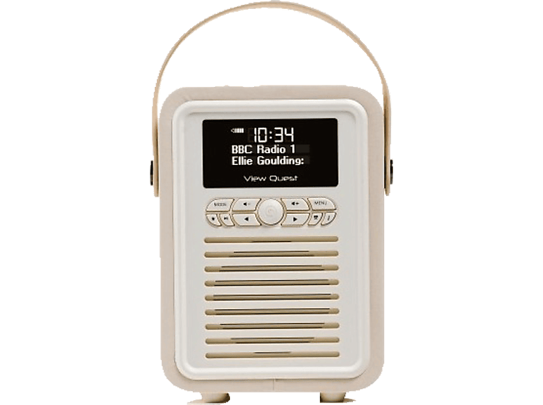 VIEW QUEST Draagbare radio DAB+ FM Retro Mini Cream (VQ-MINI-CR)