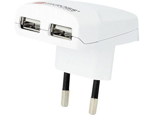 SKROSS EURO USB CHARGER DUAL USB - Dual USB Wall Charger (Weiss)