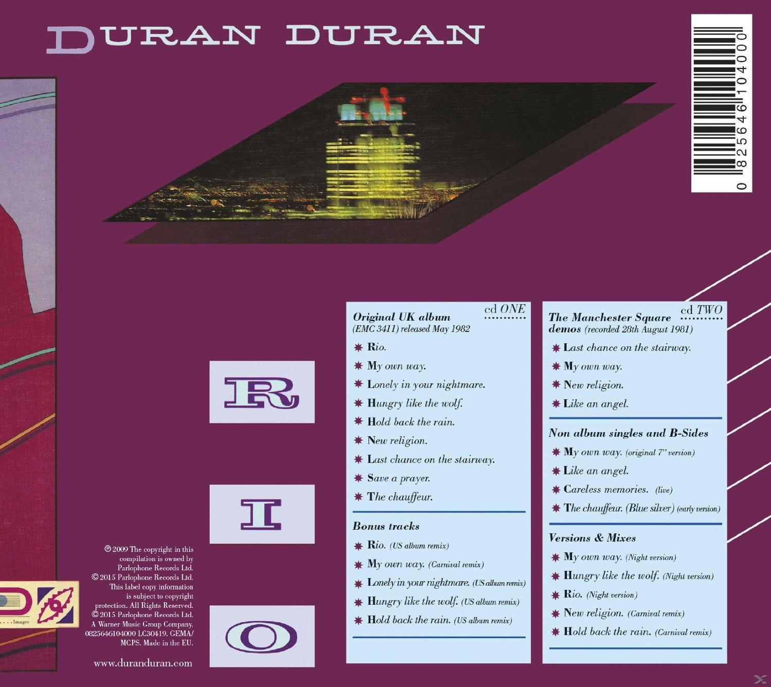 Duran Duran - Rio  - (CD)