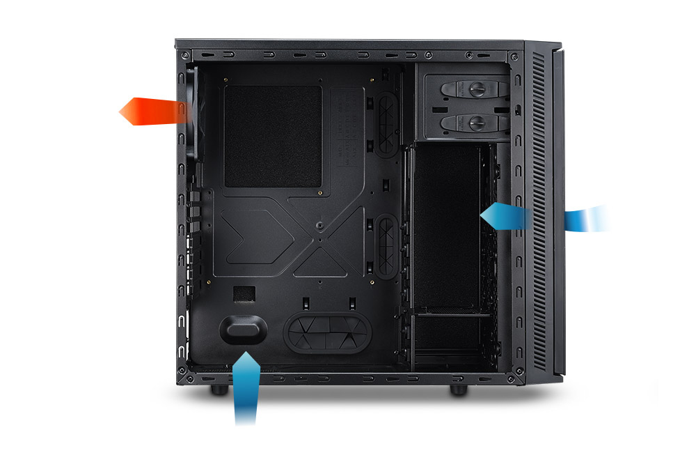 COOLER MASTER SIL-452-KKN1 Silencio 452 PC-Gehäuse, Schwarz