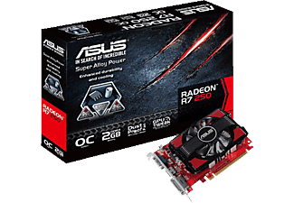 ASUS Radeon® R7 250X 2048 MB Grafikkarte (AMD, Grafikkarte)