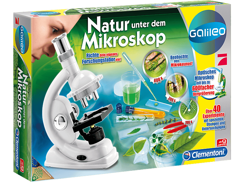 Mikroskop, - Natur dem Galileo CLEMENTONI unter 69804 Weiß
