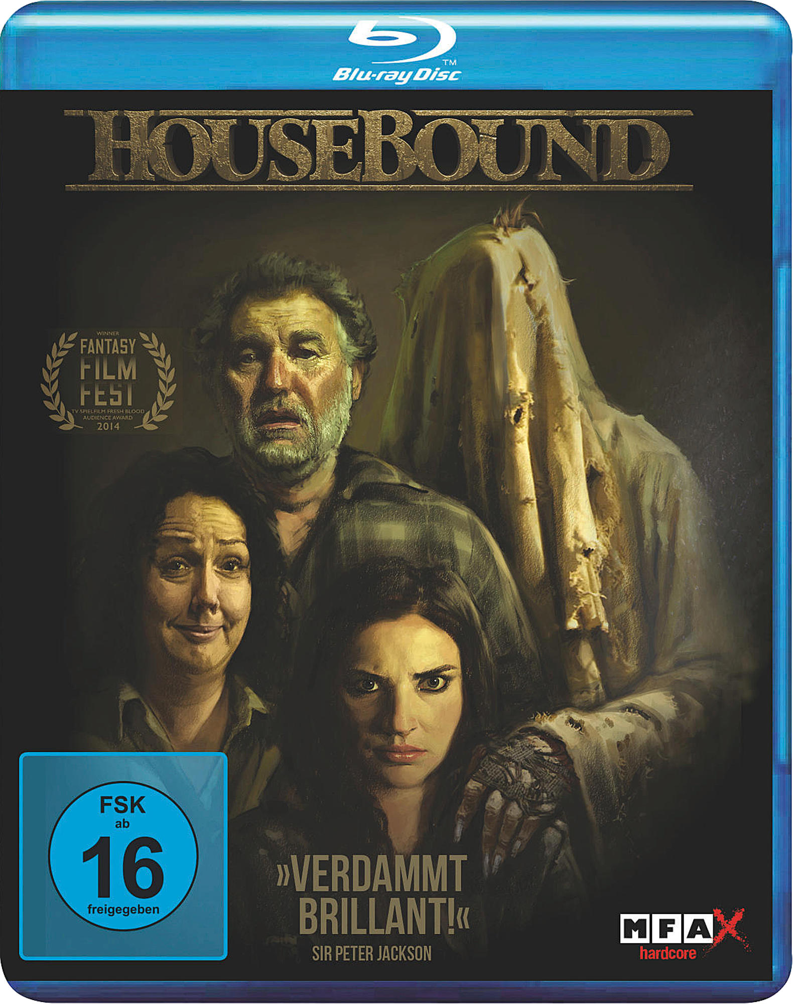 DVD-Cover mit vier Personen und einem dunklen, unheilvollen Hintergrund.