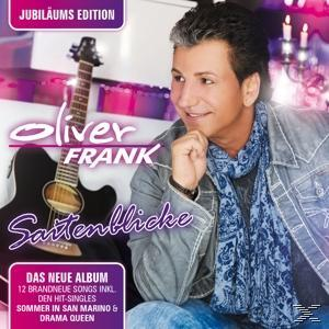 CD-Cover für das Album von Oliver Frank. Mann lächelt mit einer Gitarre.