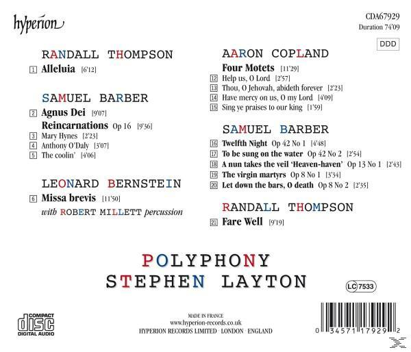 Stephen Layton, Polyphony - American Polyphony  - (CD)