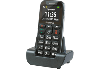 Evolveo Outlet Easy Phone Ep Fekete Nyom Gombos K Rtyaf Ggetlen