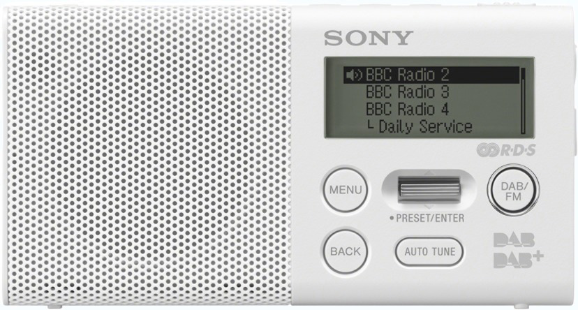 SONY Taschenradio XDR-P1DBP mit DAB/DAB+, weiß