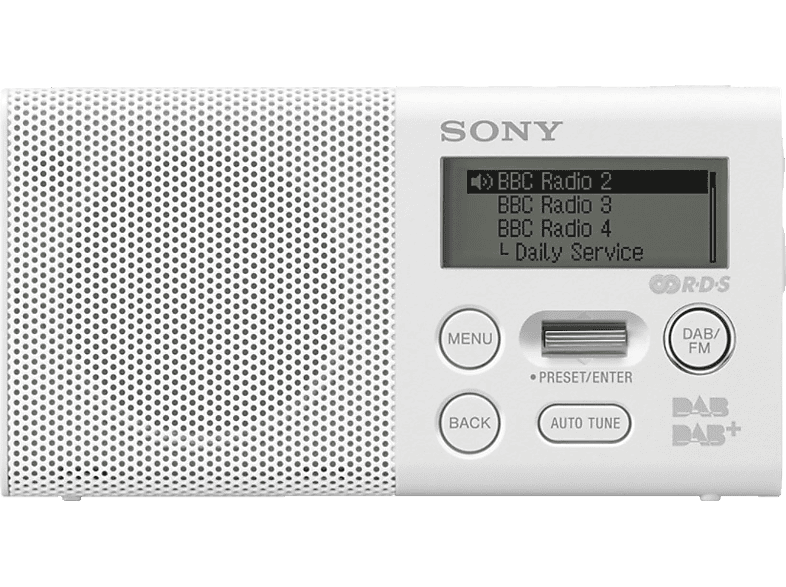 SONY MPE DAB/DAB+ Pocjet Radio Wit (XDR-P1DBP)