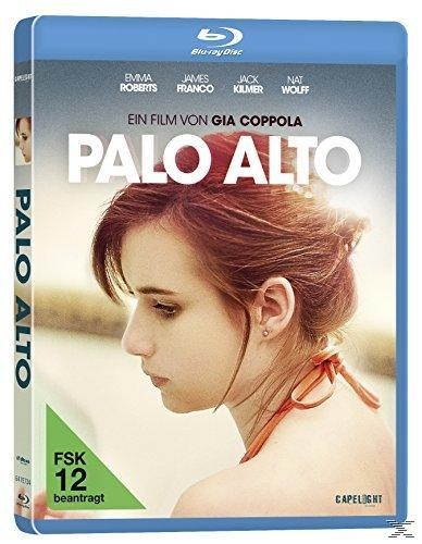 DVD-Cover für Palo Alto. Zeigt eine Frau im Profil, mit Titel und Namen der Schauspieler auf dem Cover.