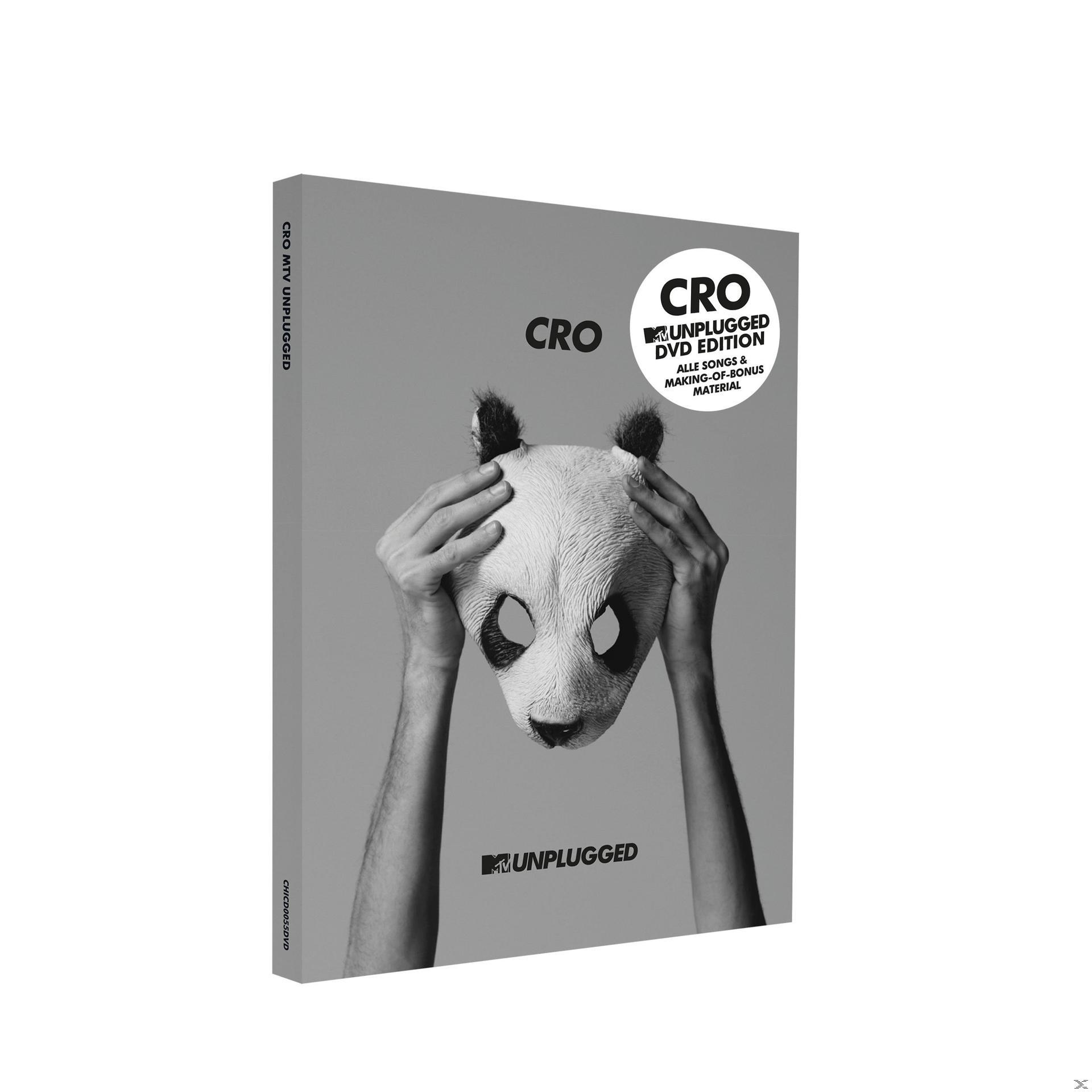 CRO DVD-Cover: CRO mit einer Pandamaske. Die DVD ist in Schwarzweiß.