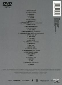 DVD-Rückseite mit grauem Hintergrund, Trackliste und weißem Text. Enthält ein DVD Video-Logo und einen Barcode.