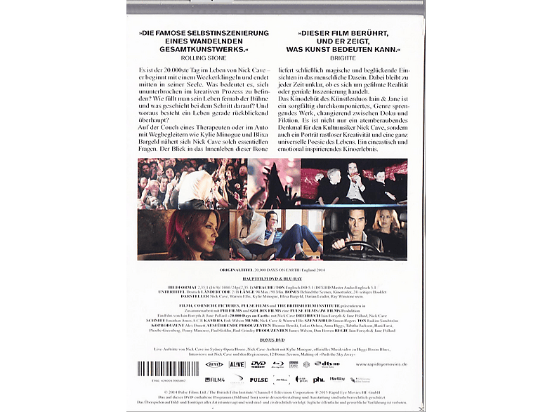 Thumbnail - Nick Cave - 20.000 Days on Earth Blu-ray
