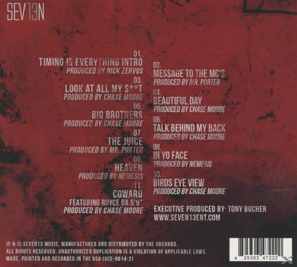 Kid Vishis - Timing Is Everything  - (CD)