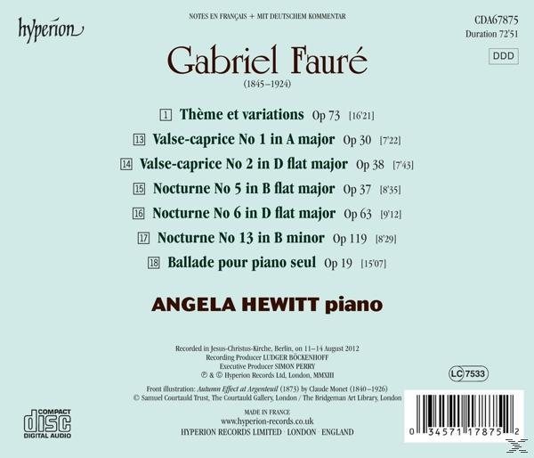 Angela Hewitt - Klaviermusik  - (CD)