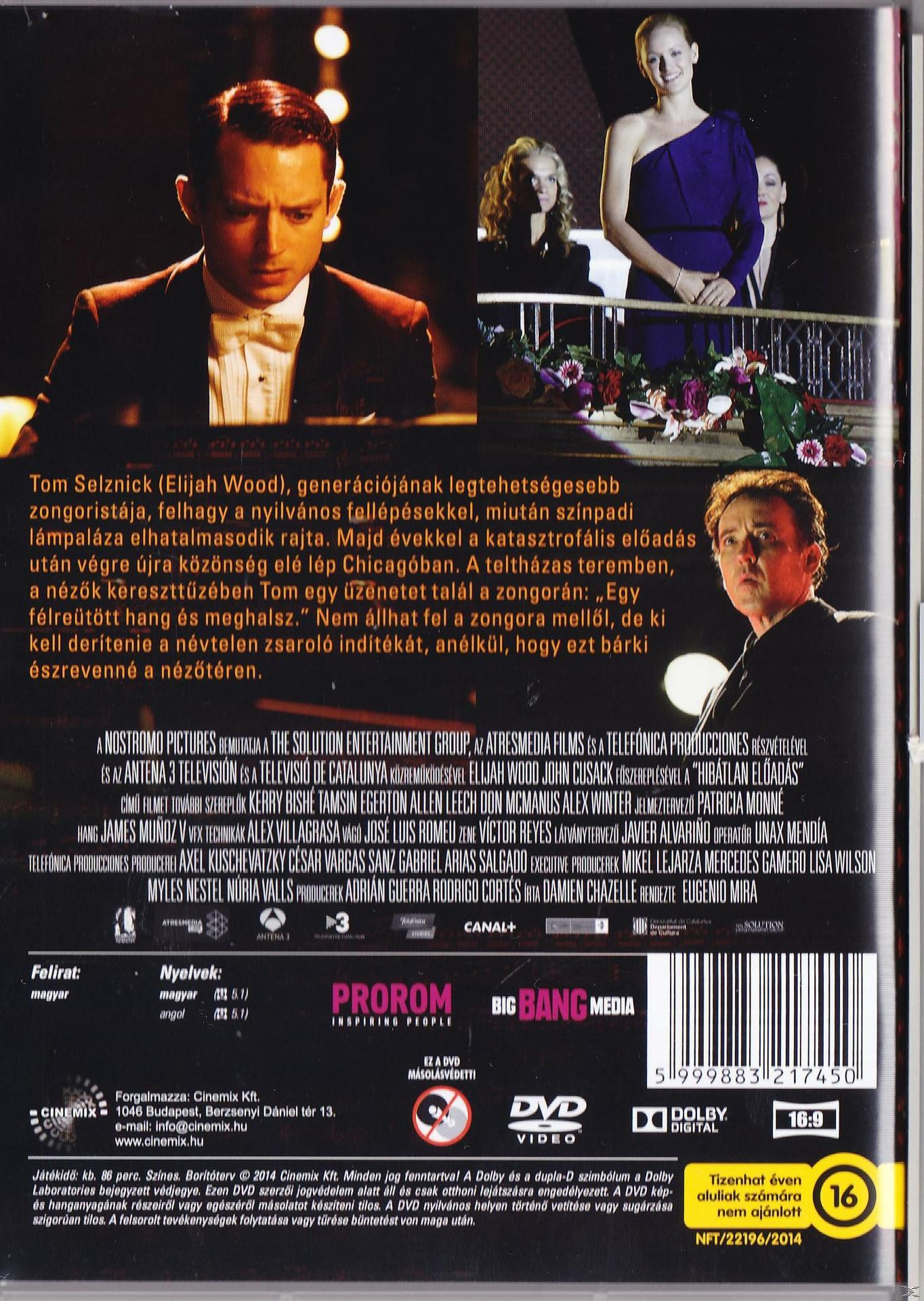 Filmplakát. Elijah Wood lefelé néz, öltönyben. Más színészek láthatók. A szöveg tartalmazza a film címét és a stáblistát.