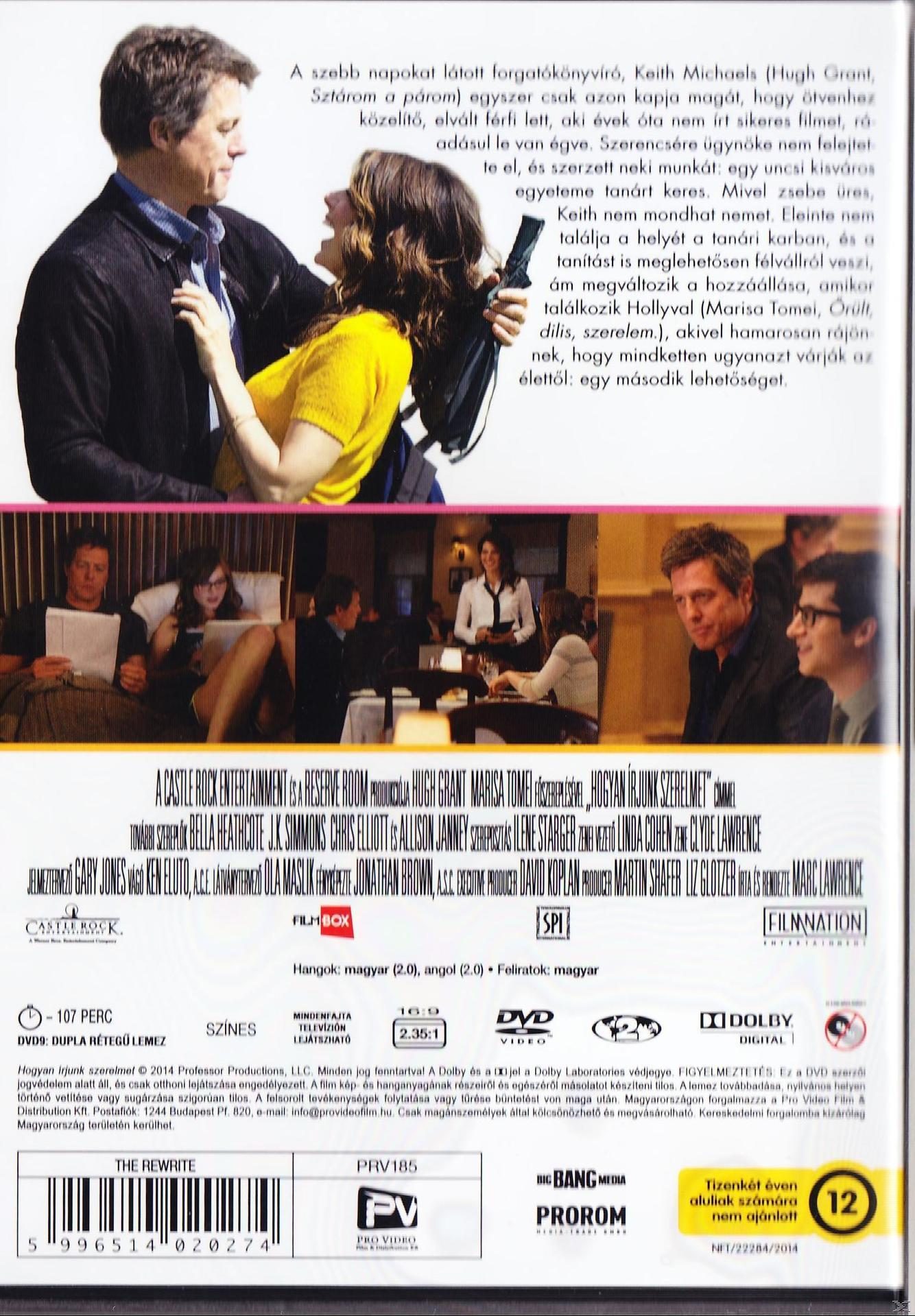 Egy film DVD borítója. Egy férfi és egy nő egy jelenetben. A szöveg több nyelven, köztük magyarul.