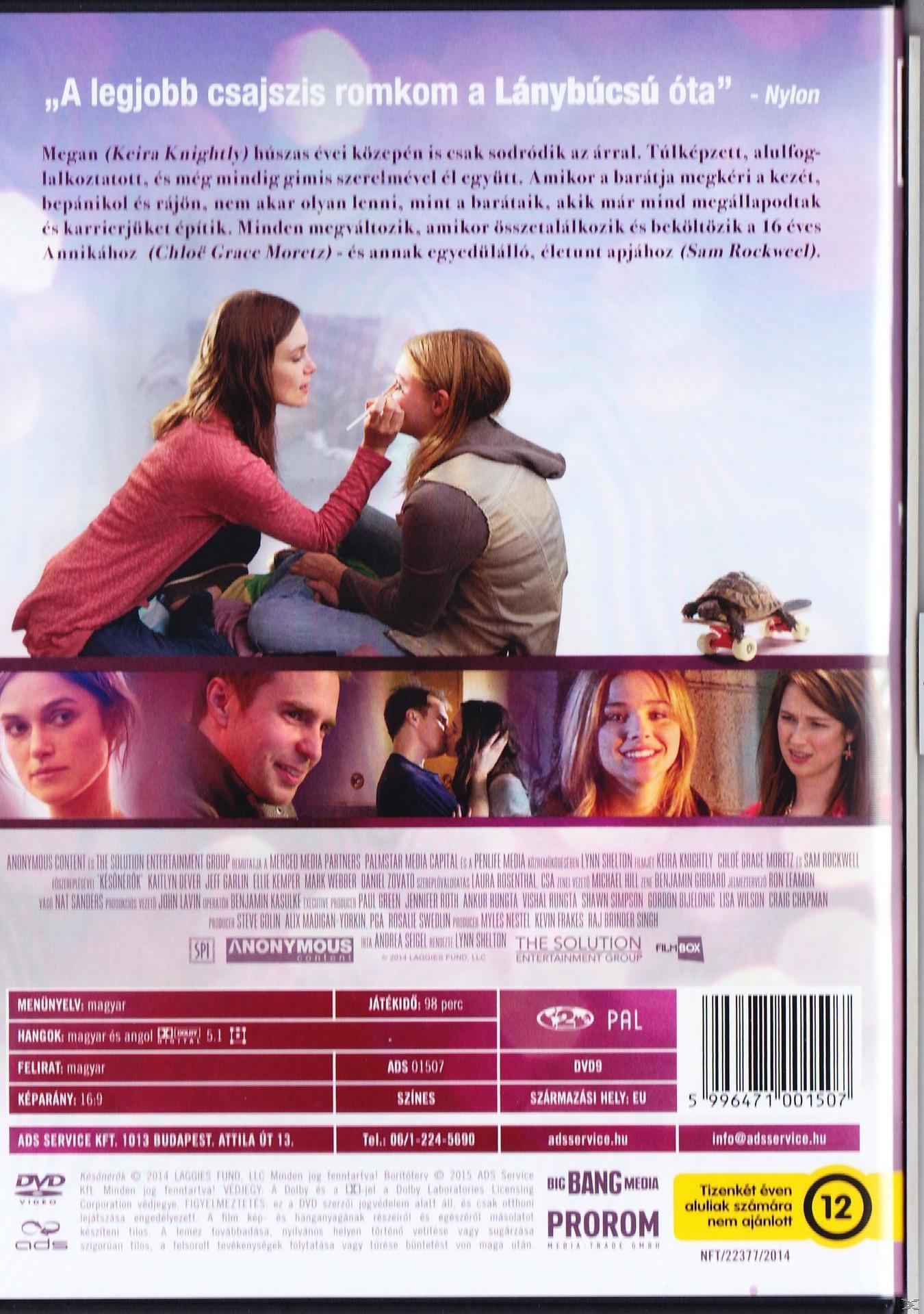 Film DVD borító, két dohányzó nő, címe: 'A Roomful of Girls'.