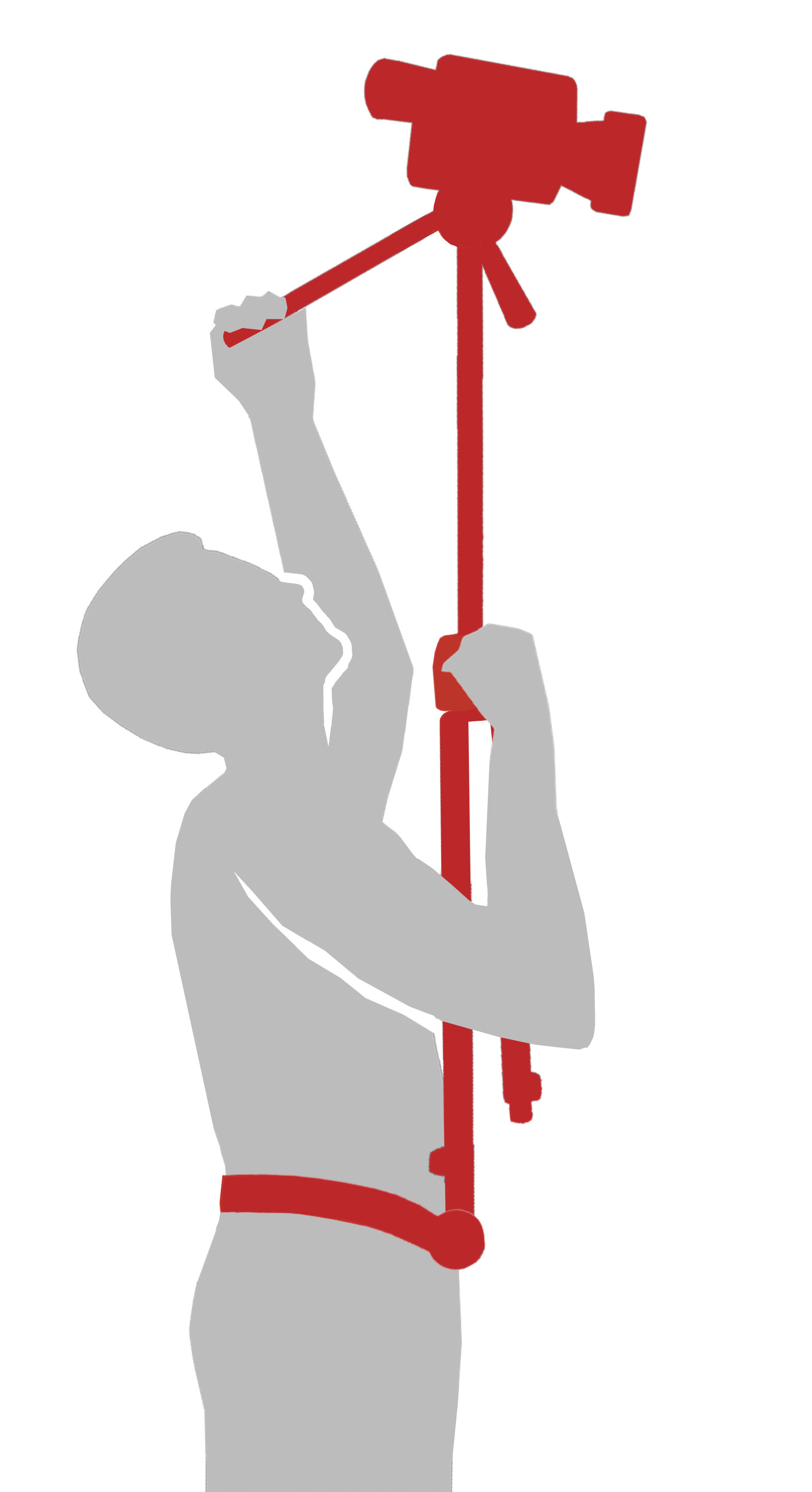 ROLLEI 22559 Hipjib, Stativhalterung, Schwarz